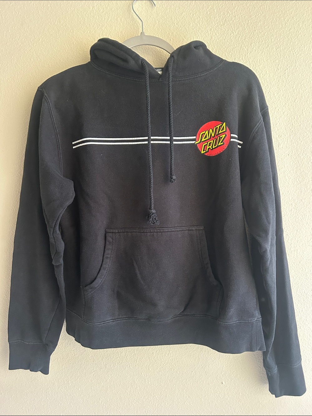 Santa Cruz Skateboards Black Pullover Hoodie